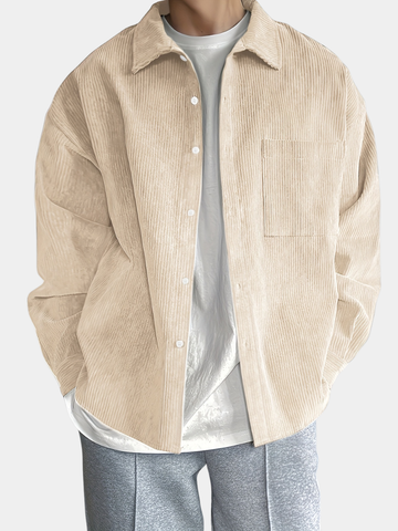 Noah | Men's Corduroy Relaxed Fit Long Sleeve Overshirt
