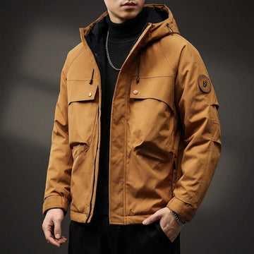 Jack | Casual Men's Utility Cargo Pockets Hooded Jacket