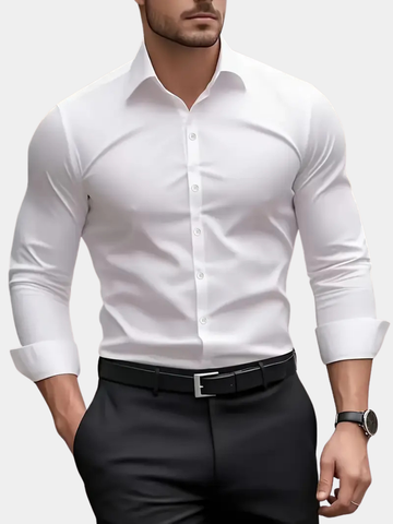 Harrison | Men's Slim Fit Breathable Long Sleeve Formal Shirt
