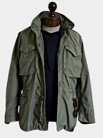 Erlie | Men's Four Flap Pockets Cotton Canvas Field Jacket