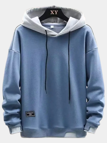 Hamish | Men's Contrast Hood Layered Hoodie