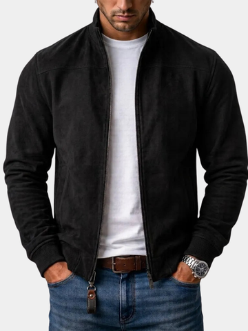 Vence | Men's Stand Collar Full Zip Bomber Jacket