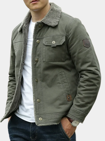 Soniac | Men's Fleece Lined Fleece Collar Jacket