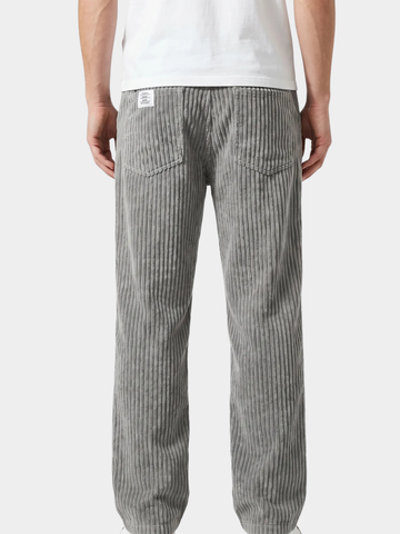 Mathew | Men's Ribbed Corduroy Straight Leg Casual Trousers