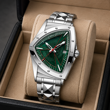 Thalvex | Men's Triangle Dial Stainless Steel Watch