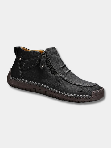 Rowan | Men's Leather Orthopaedic Side Zip Ankle Boots