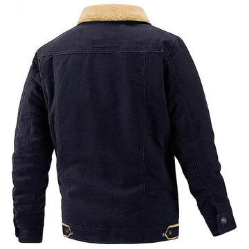 Liam | Rugged Men's Lined Trucker Collar Fleece Jacket