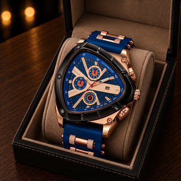 Montero | Men's Triangle Chronograph Silicone Watch