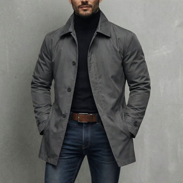 Noah | Men's Waterproof Mac Single Breasted Winter Coat